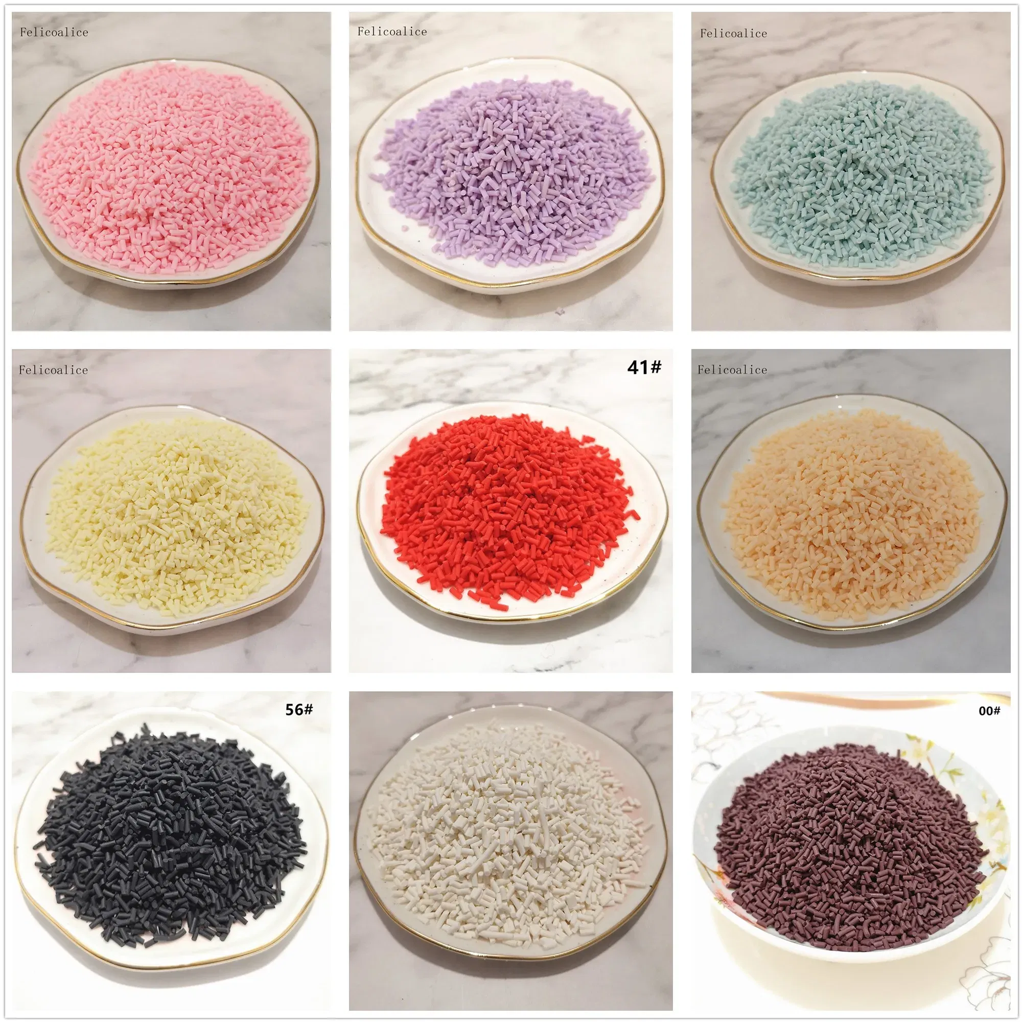 Color: mottled - 20g Polymer Clay Fake Candy Sweets Sugar Sprinkle Decorations Cake Dessert Simulation Food Dollhouse Miniature