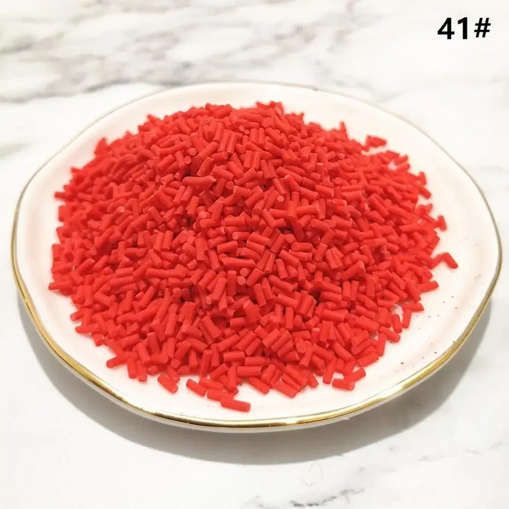 Color: mottled - 20g Polymer Clay Fake Candy Sweets Sugar Sprinkle Decorations Cake Dessert Simulation Food Dollhouse Miniature