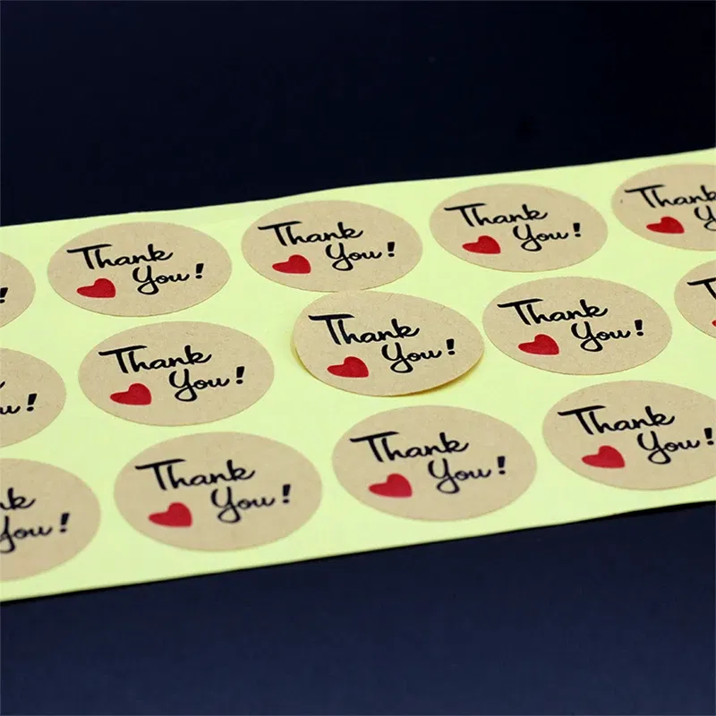 Color: Blue - 100PCS 3-10cm Custom LOGO Wedding Sticker Personalized Design Your Label Candy Gift Box Birthday Party Seal Sticker Self-adhesiv