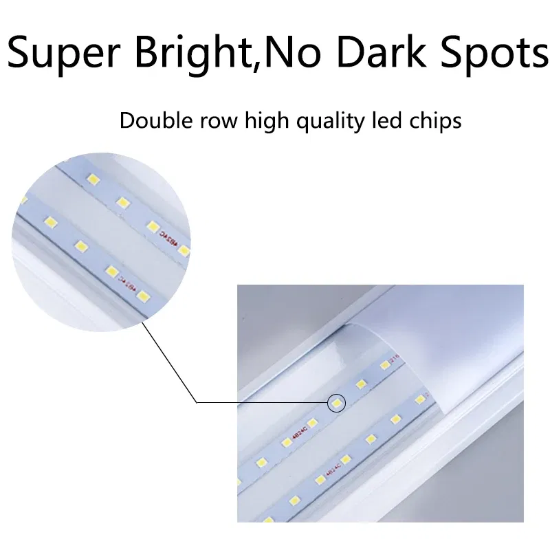 Emitting Color: RGB, Color: Yellow - 120cm T5 T8 Led Tube Light For Home 220V Led Lamp Tube Bar 40W 60W Cold White Warm Whtie 4ft Led Tube light 1200mm Tube lighting