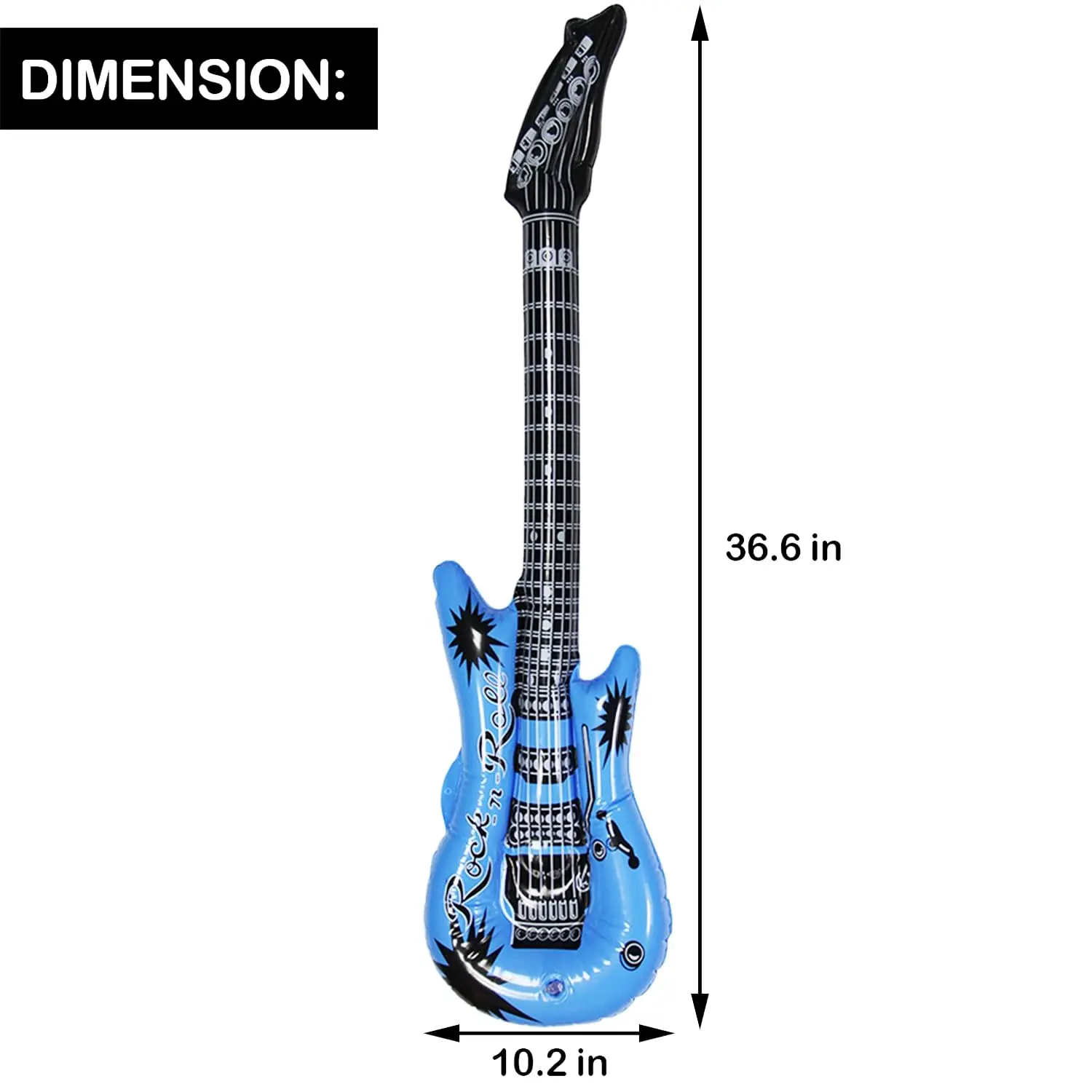 Color: Clear - 1pc Guitar Balloon 36inch Inflat Guitar Music Rock Party Decoration 80s 90s Disco Party Supplies