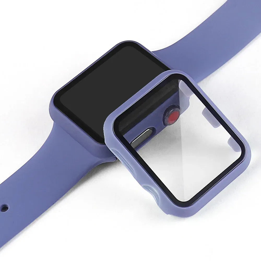 Dial Diameter: 2 - 3.9 Inches, Color: Translucent - Tempered Glass+cover For Apple Watch 9 8 41mm 45mm 42mm 38mm PC Bumper Screen Protector Case IWatch Series 7 6 5 4 Se 44mm 40mm