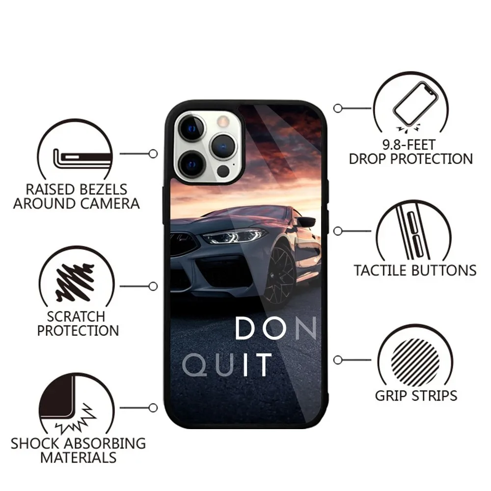Color: Black, Material: Silicon - Blue Red Car for B-BMW   Phone Case Strong Magnetic For IPhone 15,14,13,Pro,Max,Plus,11,12,Mini For Magsafe Wireless Charging