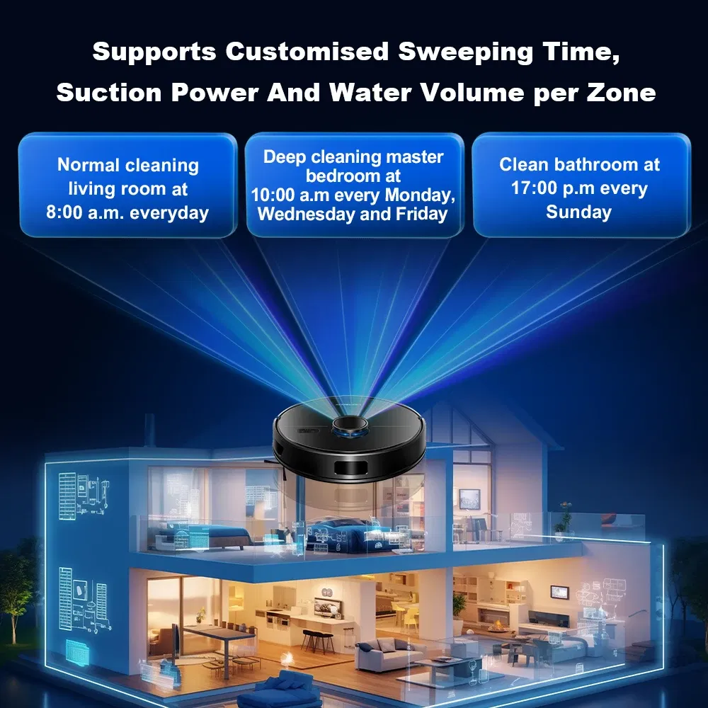 Color: black, Ships From: CN - LDS Robot Vacuum Cleaner & Mop Liectroux M70 Pro,Wet Dry Cleaning,Self Empty,Multi-floor Map,6500Pa,Carpet Boost,Max.175Mins Run