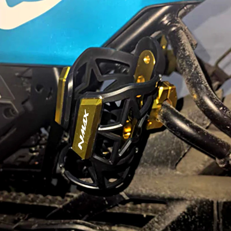 Color: Black - For YAMAHA NMAX 155 125 N-MAX 155 125 2015-2024 2023 Motorcycle CNC Accessories Beverage Water Bottle Cage Drink Cup Holder