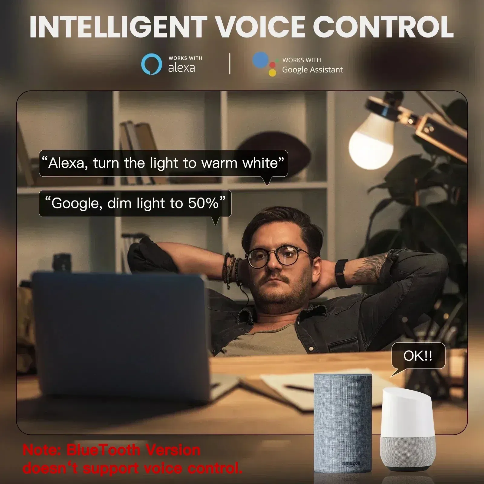 Color: Beige, Bundle: Bundle5 - TNCE Tuya E27 Bulb WIFI Zigbee Bluetooth, Dimmable Light LED lamps 2700-6500k RGB, Smart Life APP, Voice with Alexa Google Home