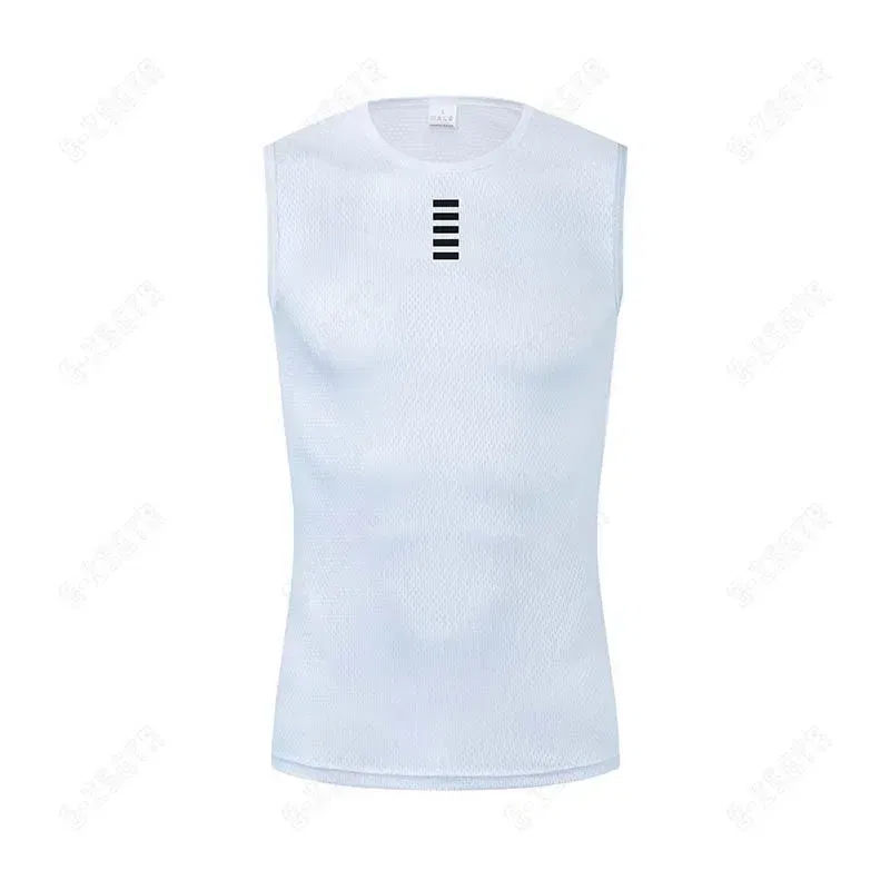 Color: Beige, Size: XL - Cycling Base Layers Reflective Vest White Cycling Jersey Undershirt Quick Dry Elastici Vest Road Bike Jerseys