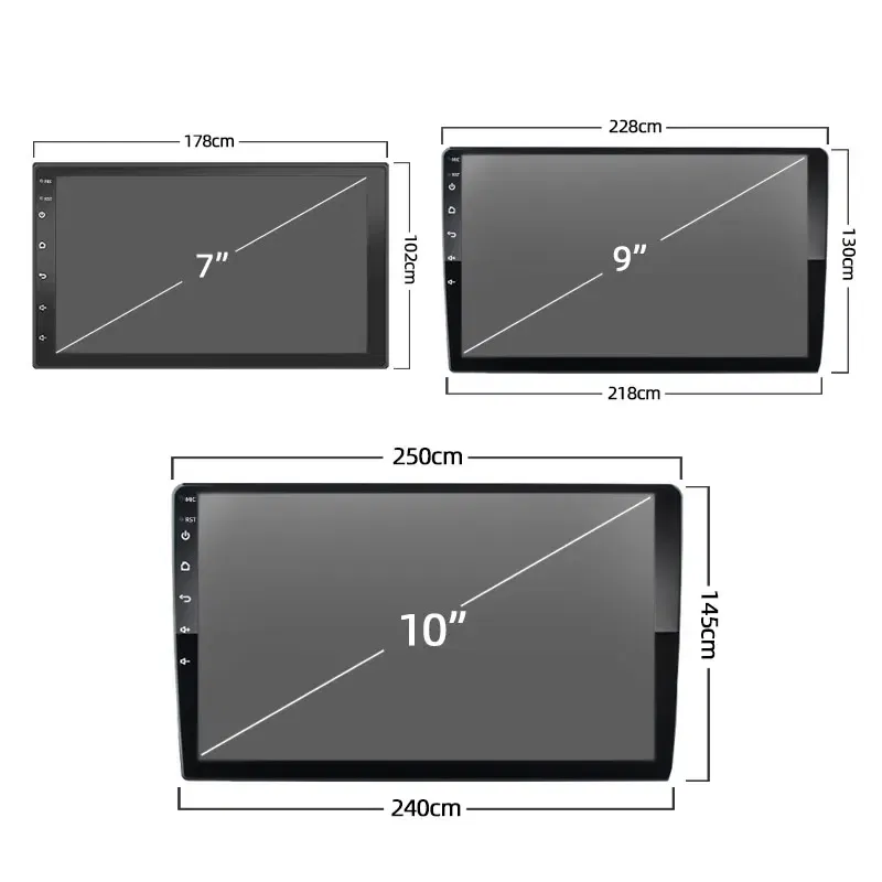 Color: black, Ships From: CHINA - Car radio with GPS Multimedia player with Android 12 7/9/10''2 Din Universal Stereo Carplay AUTO for Volkswagen, Nissan, Hyundai