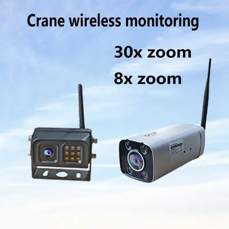 Color Name: black, Voltage: 24V - Crane wireless monitoring camera video zooming vehicle camera wireless rear camera reversing monitoringRear view cameraAHD12V24V