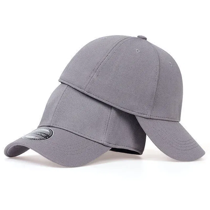 Color: WHITE, Size: Adjustable - High Quality Baseball Cap Man Fitted Closed Full Cap Mesh Cap Outdoor Breathable Sports Cotton Sun Male TruckerHat Gorras Hombre