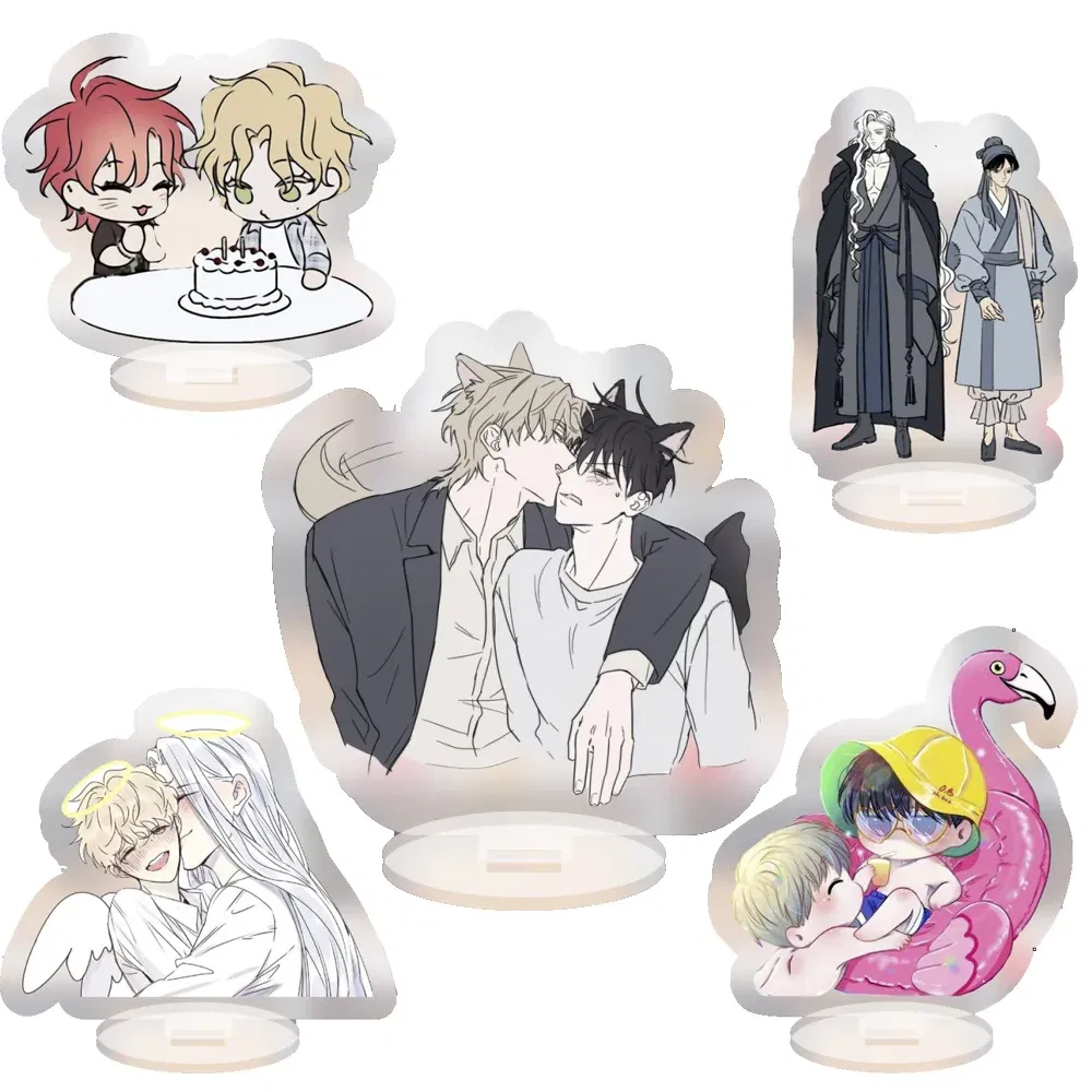 Color: Blue, Size: 10 cm, Ships From: CHINA - Popular Anime The Infinity Cartoon Figure Acrylic Stand Model Cherry Blossom Hasegawa Langa Bag Pendant Skateboard Fans For Gift