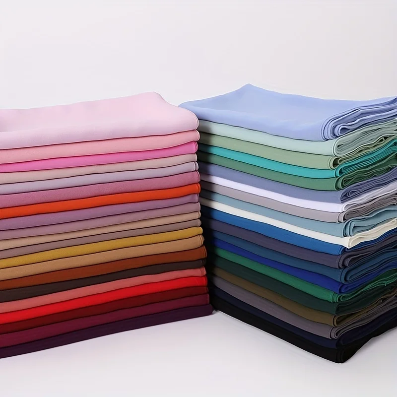 Color: green, Size: One Size - A Pure Color Silk Scarves Imitation Silk Stripes Fashion Shawl Sunscreen Scarves Chiffon Scarf 110 * 110 CM