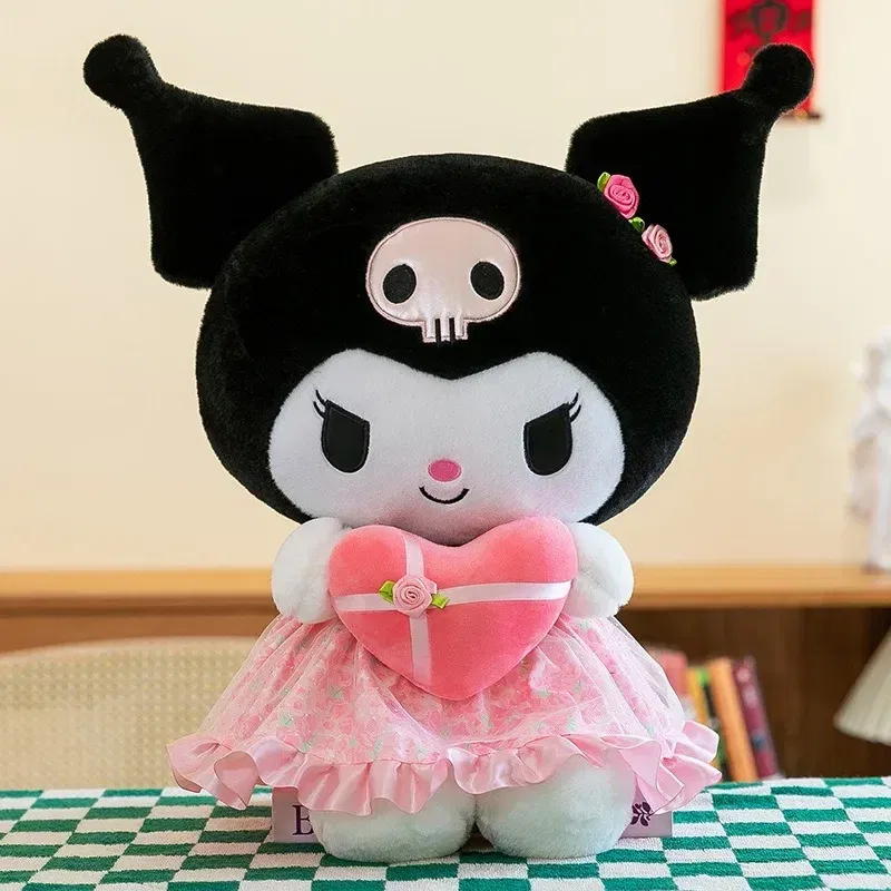 Color: LavenderBlush - Sanrio Kuromi Plush Toy30cm Cinnamoroll Melody Stuffed Doll Comfortable And Soft Plush Toy Valentine's Day Child Birthday Gift