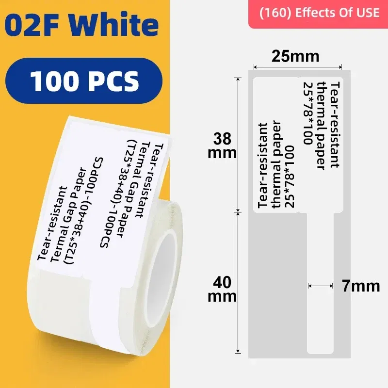 color: Blue - Niimbot Mini Printer Thermal Wire White/ Cable/Color/Round Sticker Self Adhesive Waterproof Sticker For B1 B21 B203