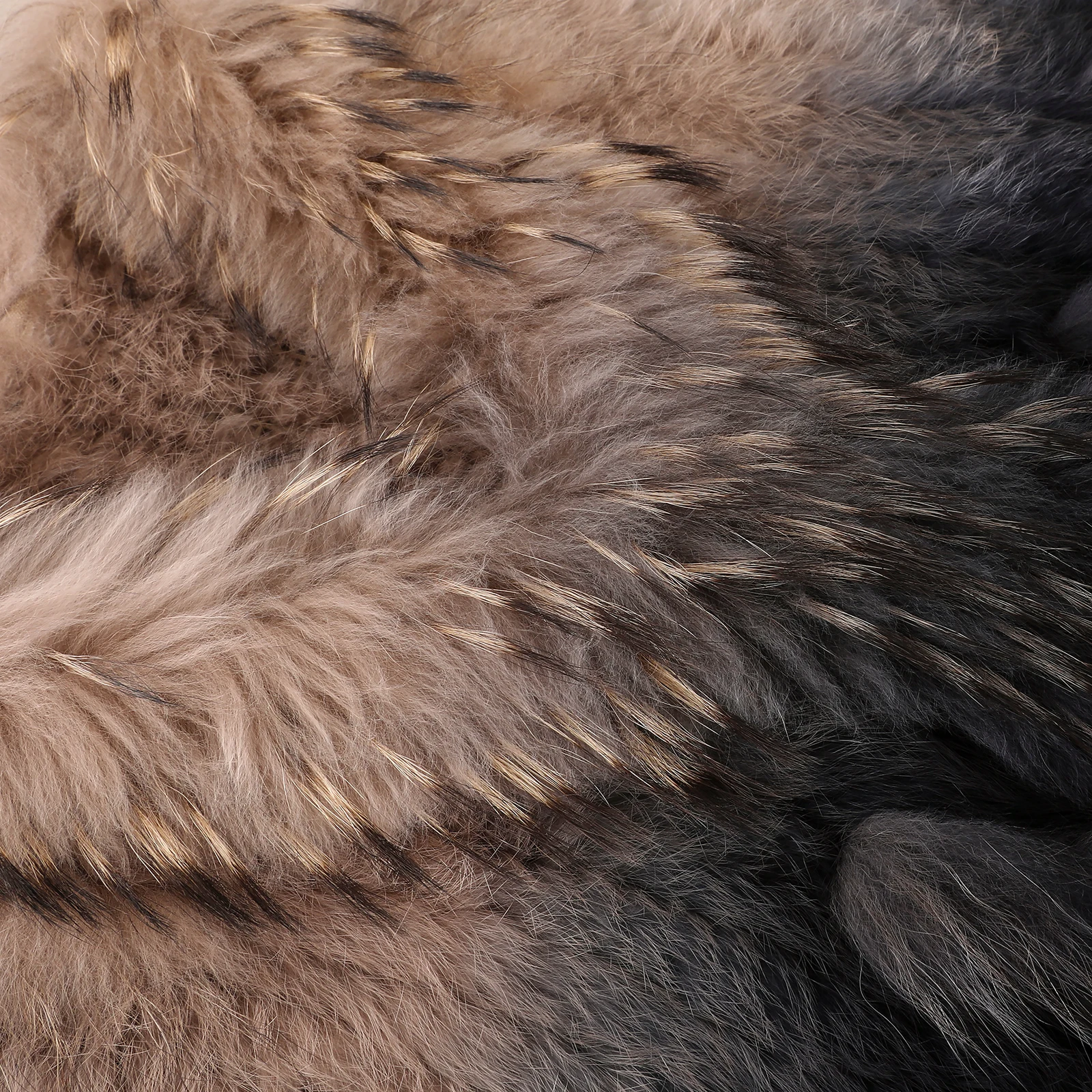 Color: Gold, Size: L - Luxury Women's Genuine Premium Long Hair Rabbit Fur Knit Vest Raccoon Fur Trim Gilet Lady Sleeveless Waistcoat Real Fur Jacket