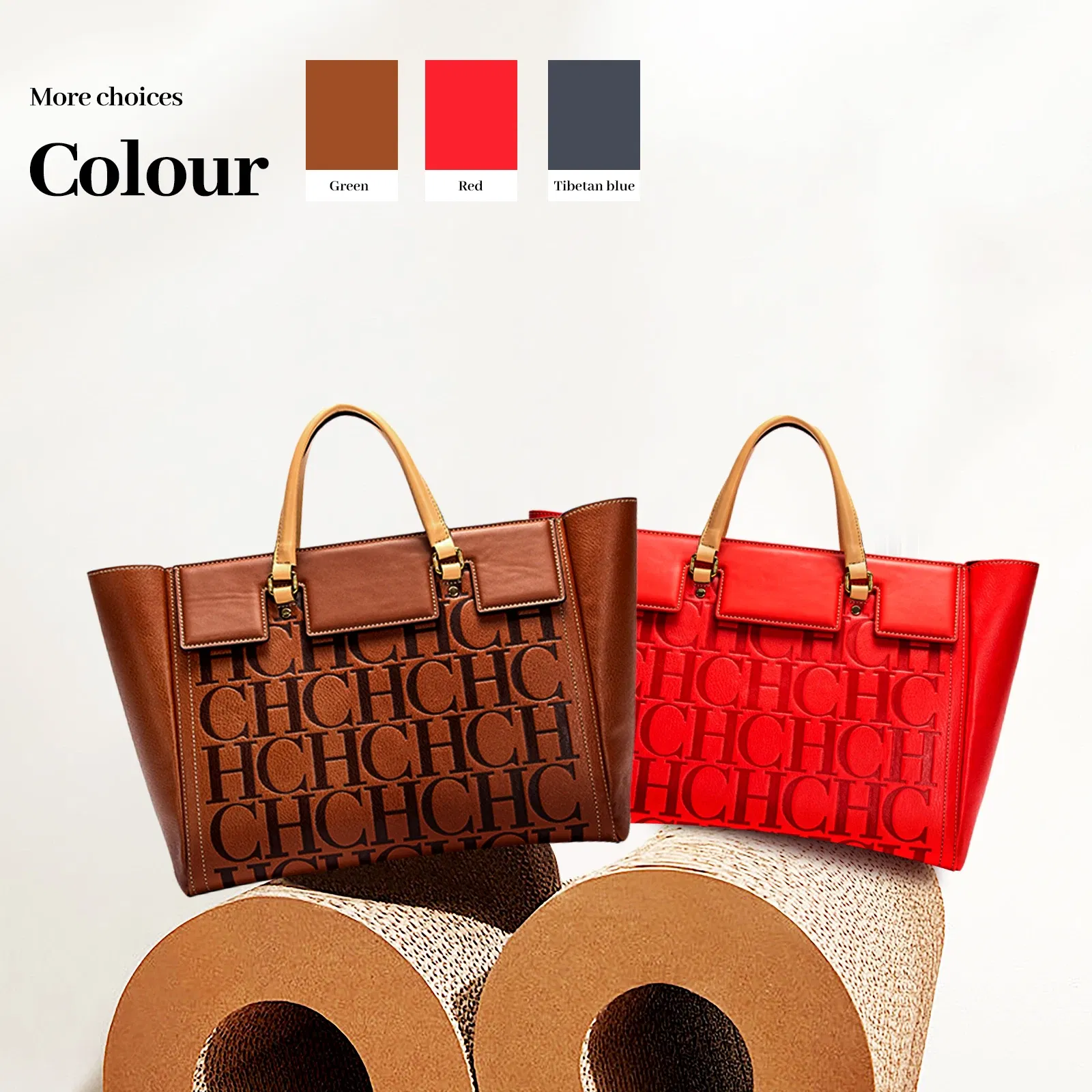 Color: Blue - Luxury Exquisite Retro Multi Functional Multi Occasion Flower Handbag Women's New Large Capacity Handbag