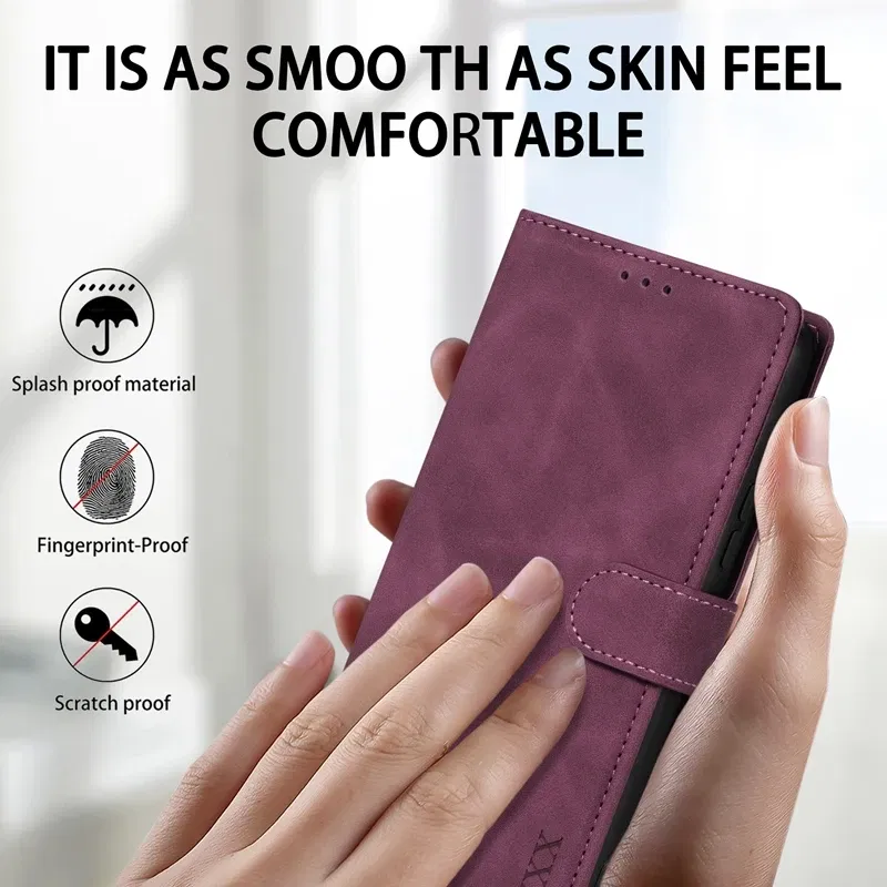 Color: black, Bundle: Case & Strap, Material: Microfiber - Wallet Card Slot Holder Magnetic Flip Leather Case For Samsung Galaxy S23 Ultra S22 Plus S21 FE S20 A12 A13 A14 A34 A52 A53 A54