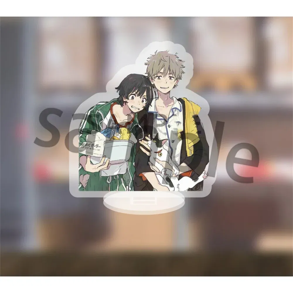 Color: champagne, Size: 10 cm, Ships From: CHINA - Popular Anime The Infinity Cartoon Figure Acrylic Stand Model Cherry Blossom Hasegawa Langa Bag Pendant Skateboard Fans For Gift