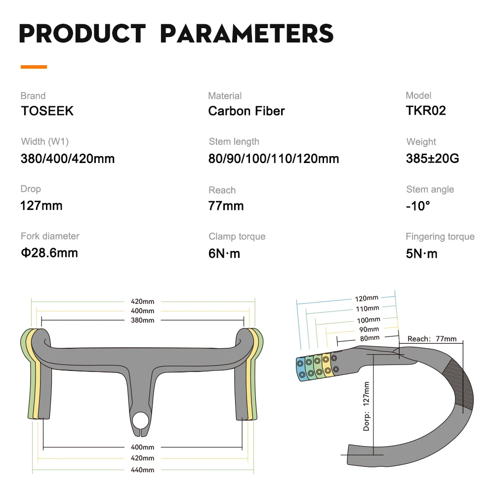 Color: Burgundy - TOSEEK Carbon Handlebar Road Carbon handlebar Drop bar T800 Carbon Integrated Handlebar Di2 Bicycle Accessories Carbon Drop bar