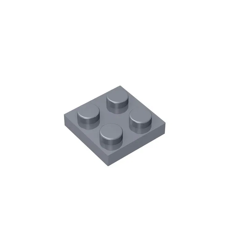 Color: Dark Azure - 20Pcs  MOC Parts 3022 94148 Plate 2 x 2 Compatible Bricks DIY Assmble Building Blocks Particle Kid Puzzle Brain Toy Birthday Gif