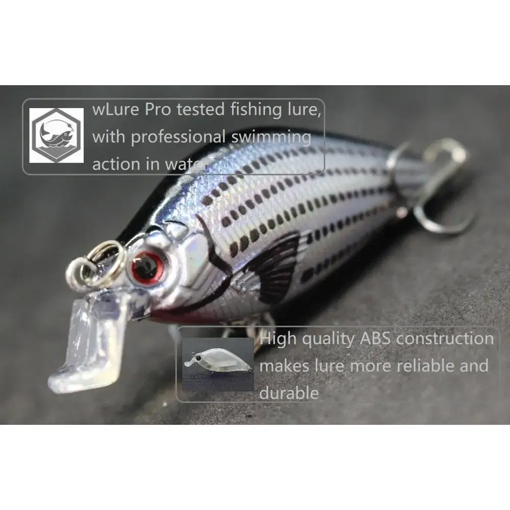 Color: Rubine - wLure Fishing Lures 6.4cm 8.6g Crankbait Wobbler Hard Bait Pike Fishing Carp Artificial Bait 2023 Colors Fake Lure C503