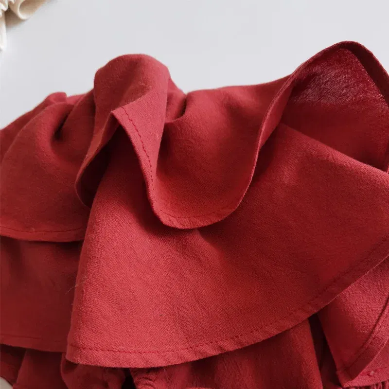 Color: Silver, Kid Size: 3T?€?€·?¤–运动?‰ - Double Layers Ruffles Lace Baby Skirt Pants Summer Cotton Linen Kids Pettiskirt Toddler Dancing Wedding Clothing Tutu Skirt