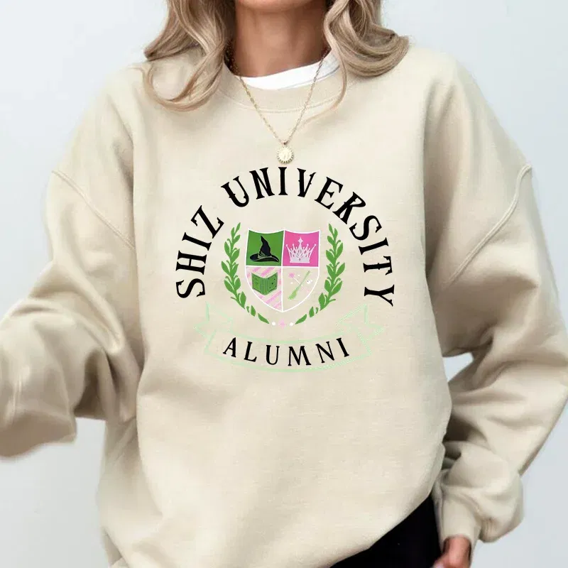 Color: black, Size: L - Individual Wicked Alumni Sweatshirt Woman Clothing Harajuku Pullover Streetwear Autumn Long Sleeve Women's Clothing Hoodies
