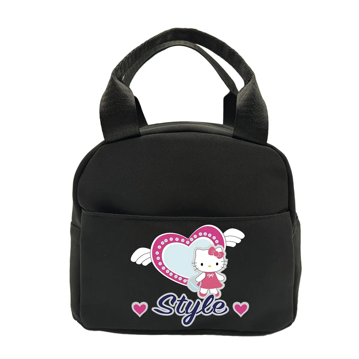 Color: Multicolor - Hello Kitty Children's Lunch Bag Primary School Lunch Box Bag Children's Best Gift Cartoon Mochila Best Gift for Children