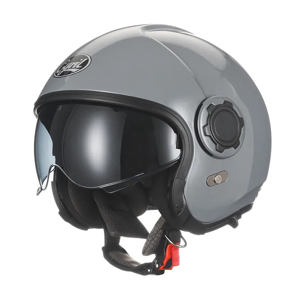 Color: Black, Size: S - Modular Motorcycle Helmet Full Face Open Face Retro Helmets DOT ECE APPROVED CYRIL OP12A Capacete De Moto Masculino