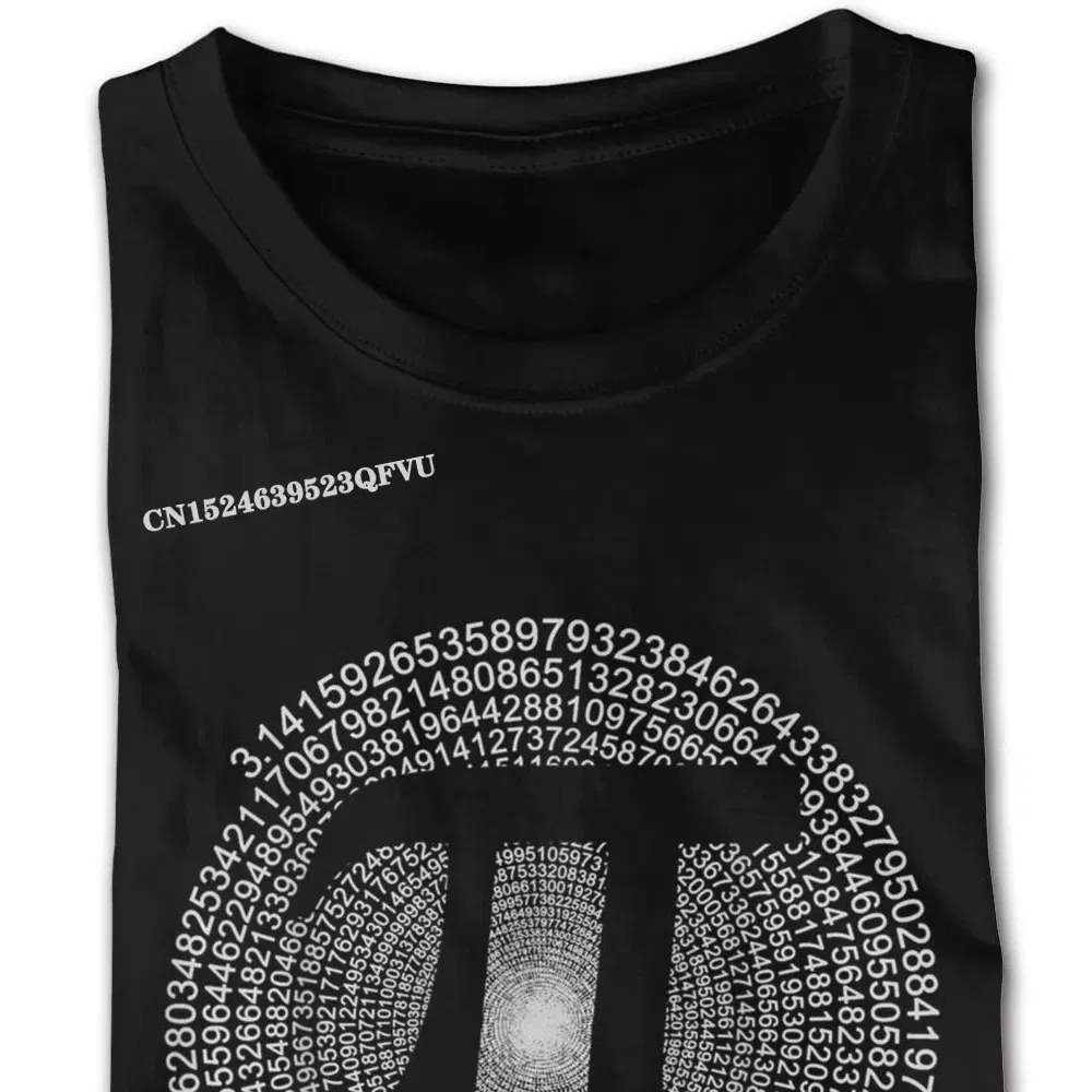 Color: black, Size: XXXL - Classic Pi T Shirt 3,14 Pi Number Symbol Math Science Gift Tee Shirts For Men Make Your Own Soft Cotton HipHop Print Tee
