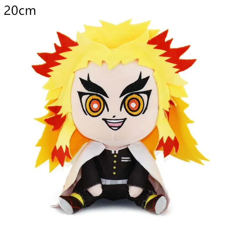 Color: RosyBrown, Height: 0-10cm - 20CM New Product Japanese Anime Ghost Slayer: Blade Plush Doll Tanjiro Nezuko Game Peripheral Children's Doll Kawaii Pillow
