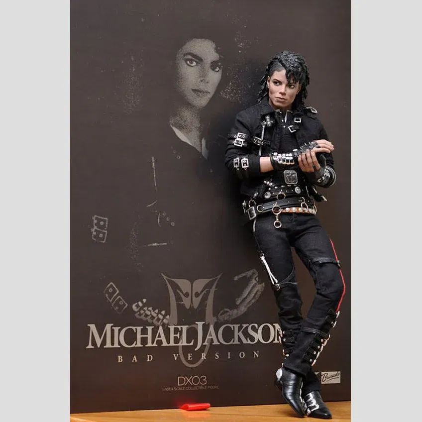 Color: SKY BLUE, Size: 37 - Punk Michael Jackson BAD Pants Trousers and Belt in1990'S