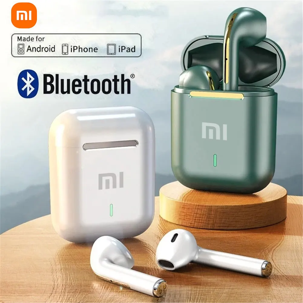 Color: PURPLE - xiaomi J18 Wireless Earphone Bluetooth Headset 9D Noise Reduction Gaming Headset With Microphone TWS Ear Buds Hands-free Earbuds