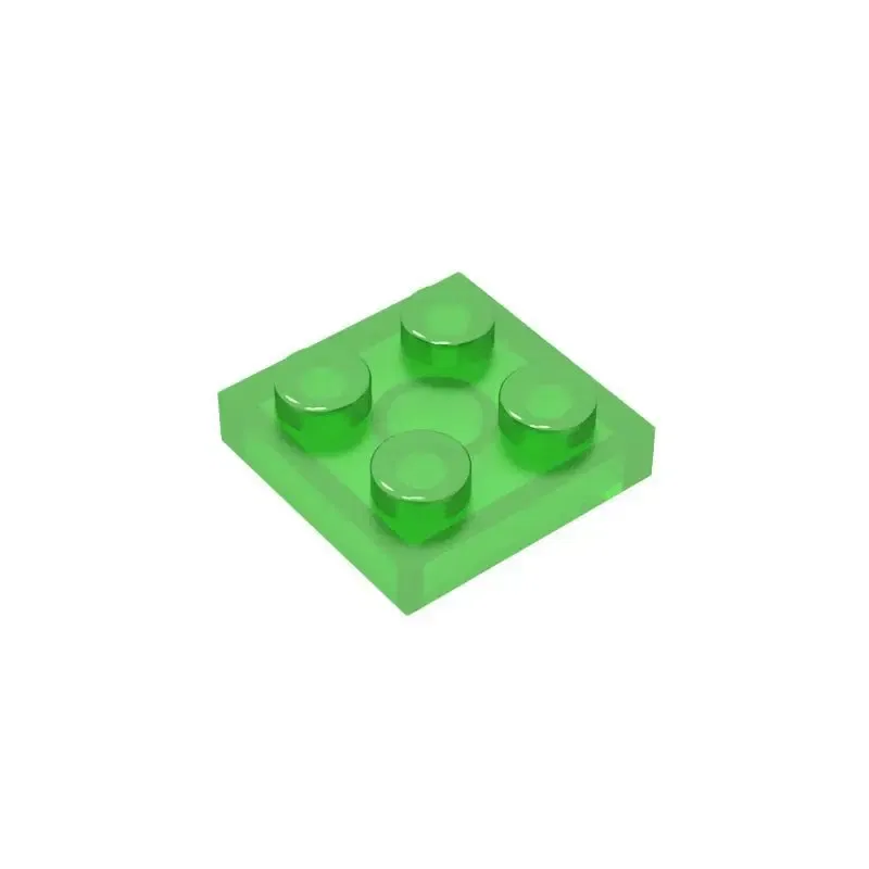 Color: Dark Green - 20Pcs  MOC Parts 3022 94148 Plate 2 x 2 Compatible Bricks DIY Assmble Building Blocks Particle Kid Puzzle Brain Toy Birthday Gif