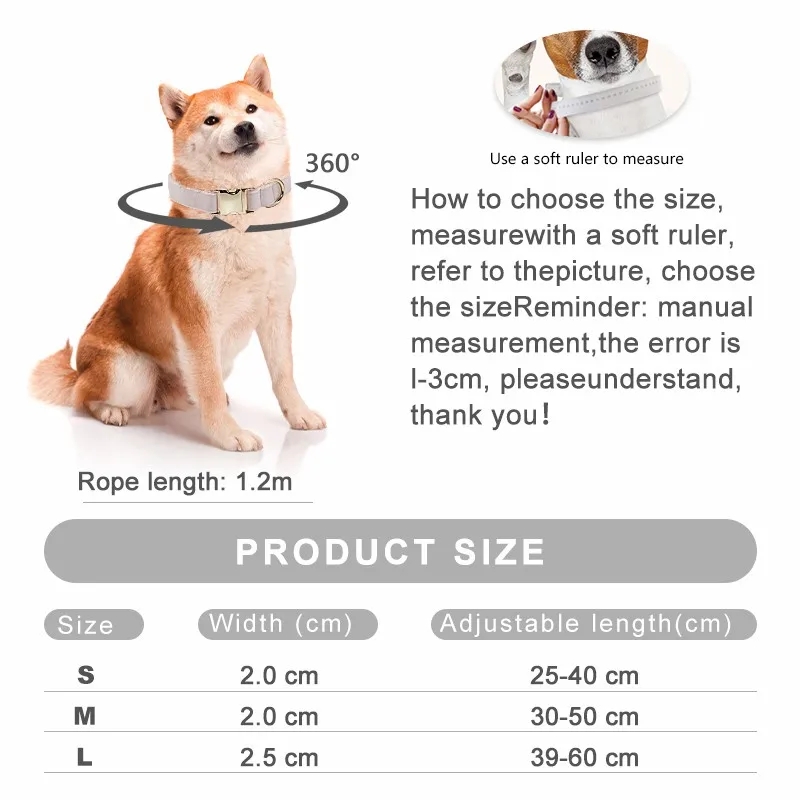 Color: GRAY, Size: S - Customized Deerskin Cat and Dog Collar, Adjustable Rope Set, Durable and Personalized, Free Engraved Pet Nameplate, ID Label, Al