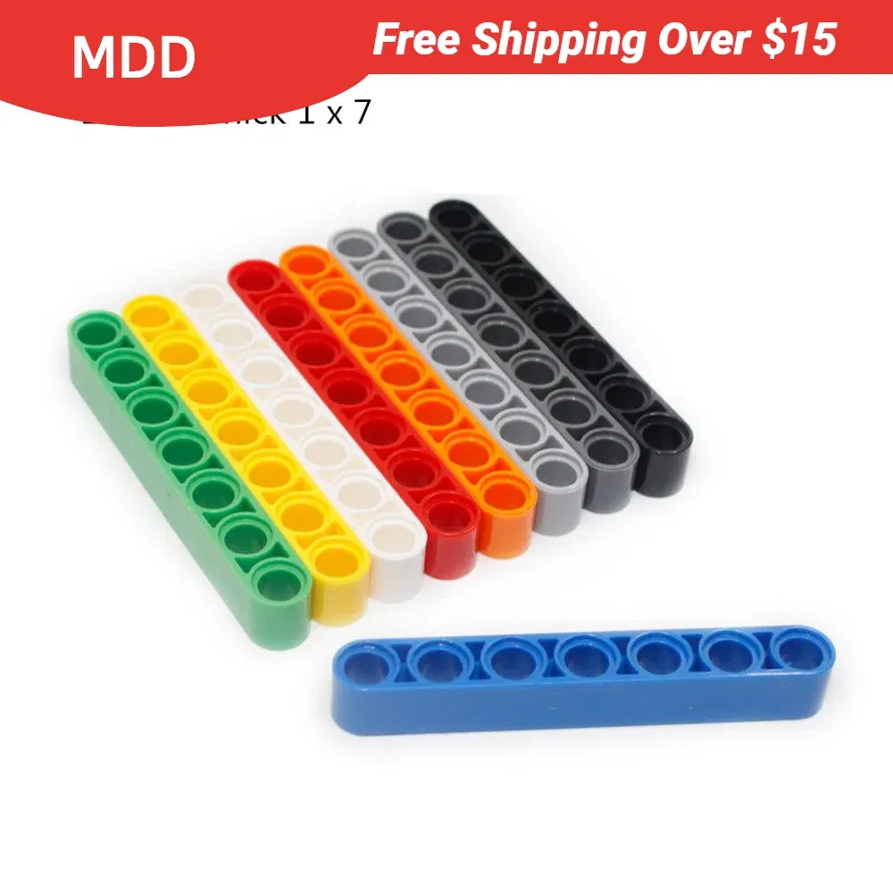 Color: green - 1 Pcs Buildings Blocks 32524 Liftarm Thick 1 x 7 Brick Collections Bulk Modular GBC Toy For High-Tech MOC Set