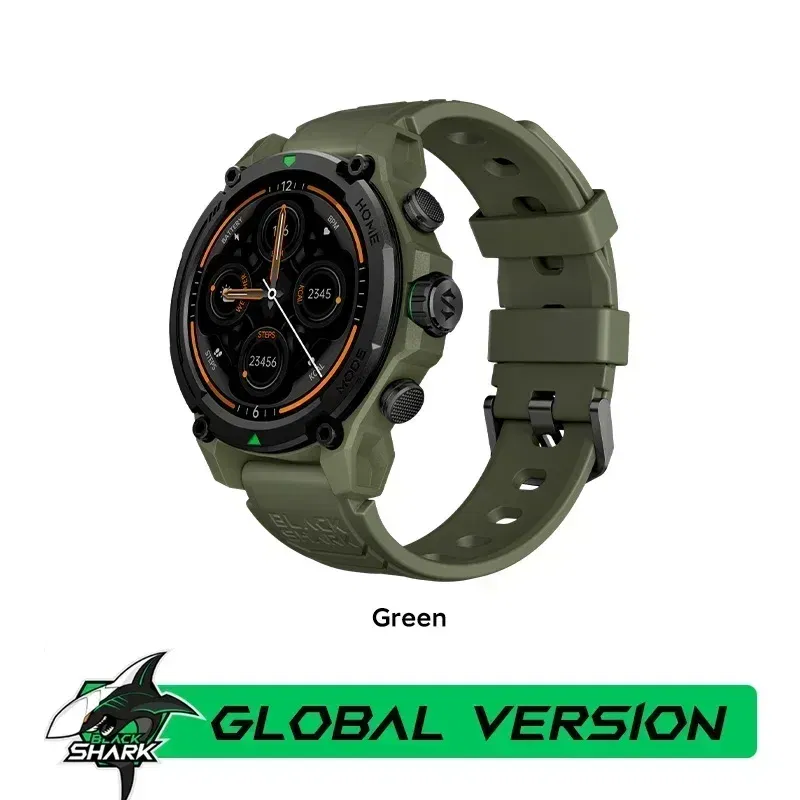Color: black, Ships From: CHINA - [World Premiere]Blackshark GS3 Smart Watch Global Version 1.43"AMOLED Display GPS Satellite Positioning 21 Day Life 5ATM