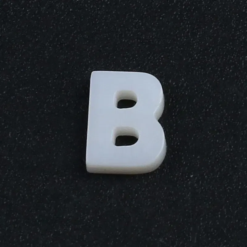 Color: black - Trend DIY Handmade Vertical Capital Letter Pendant Beads Jewelry Making Accessories Necklace Bracelet Letras Materiales