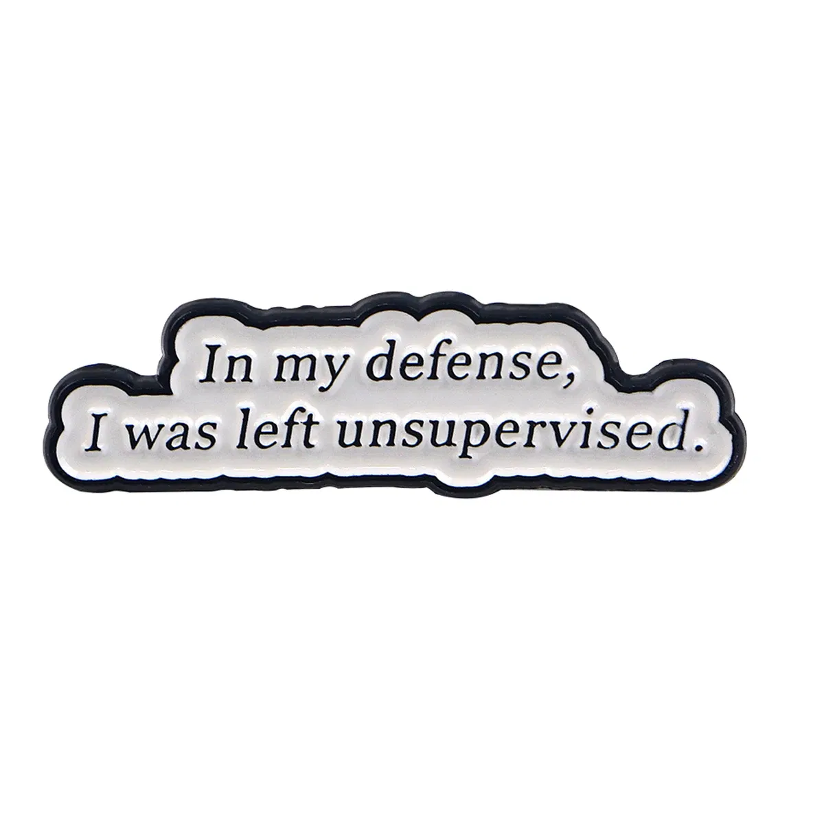 Metal color: Rhodium Plated, Main Stone Color: MULTI - Quotes Enamel Pins Cartoon Women's Brooches Men Lapel Pins Letters Badge on Backpack Costume Accessories Phrase Jewelry Gifts