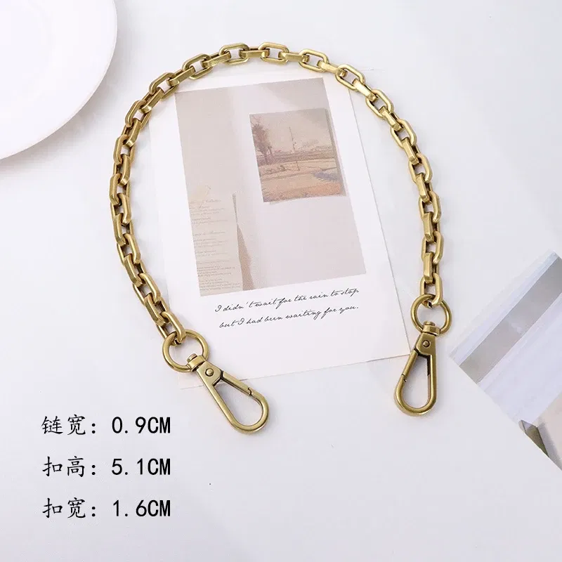 Color: Blue, Ships From: CHINA - Luxury Design Saddle bag Luxury Shoulder Straps replaces Cross-arm Shoulder Copper Color Lightweight Chain