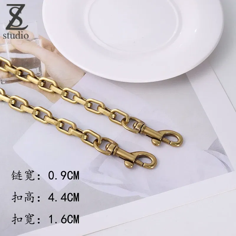 Color: Blue, Ships From: CHINA - Luxury Design Saddle bag Luxury Shoulder Straps replaces Cross-arm Shoulder Copper Color Lightweight Chain