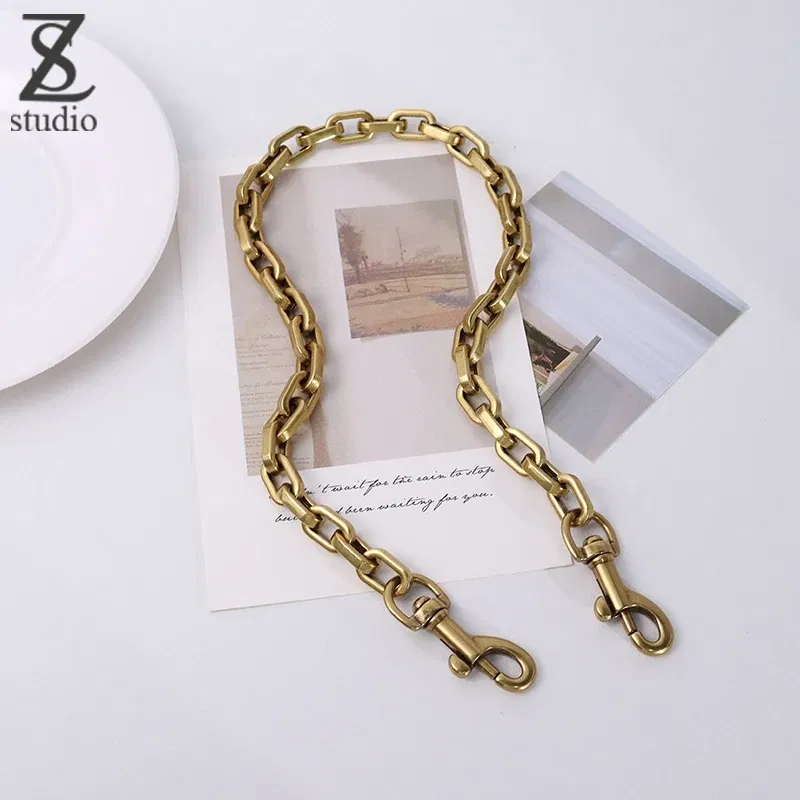 Color: Blue, Ships From: CHINA - Luxury Design Saddle bag Luxury Shoulder Straps replaces Cross-arm Shoulder Copper Color Lightweight Chain