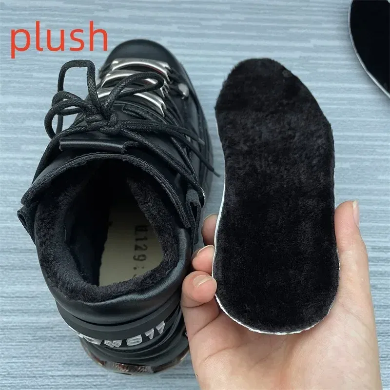 Color: Rosy Red, Shoe Size: 38 - Punk Style Women Sneakers Lace-up 6CM Platform Shoes Woman Creepers Female Casual Flats Metal Decor Tenis Feminino Gothic