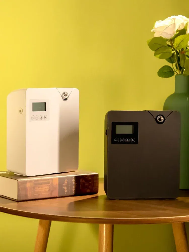 , Color: Dark Khaki, Plug Type: us - NAMSTE Essential Oils Diffuser Hotel Equipment Professional Aroma Diffuser WiFi Control Diffuser Aromatherapy Home Appliances