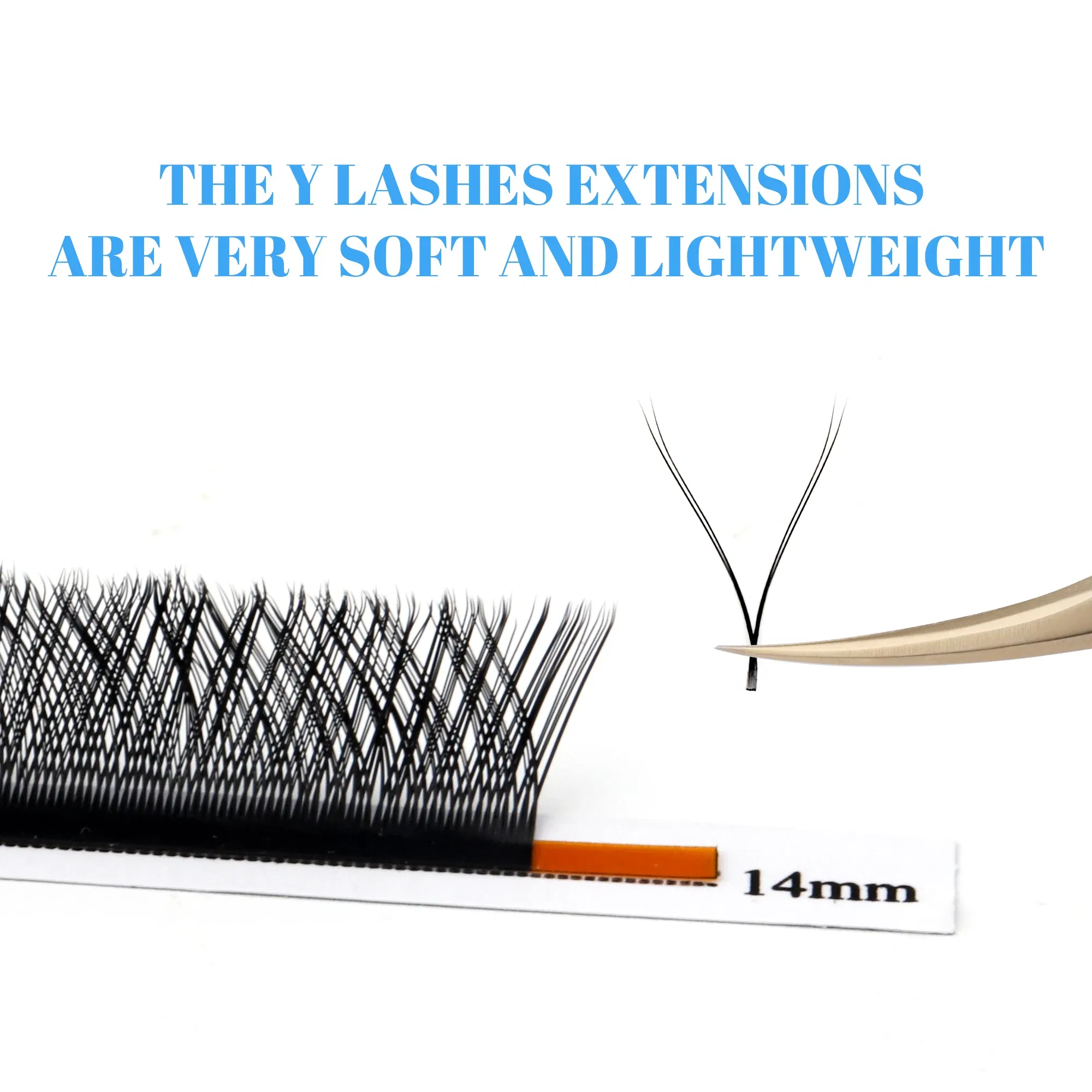 Color: Copper, Curl: C, Thickness: 0.07mm, Length: 14mm, Ships From: CHINA - Gemerry YY Shaped Eyelash Extension Automatic Flowering W Shape Bloom 3D 4D 5D 6D 8D Premade Fans Eyelash Makeup Volume Lashes