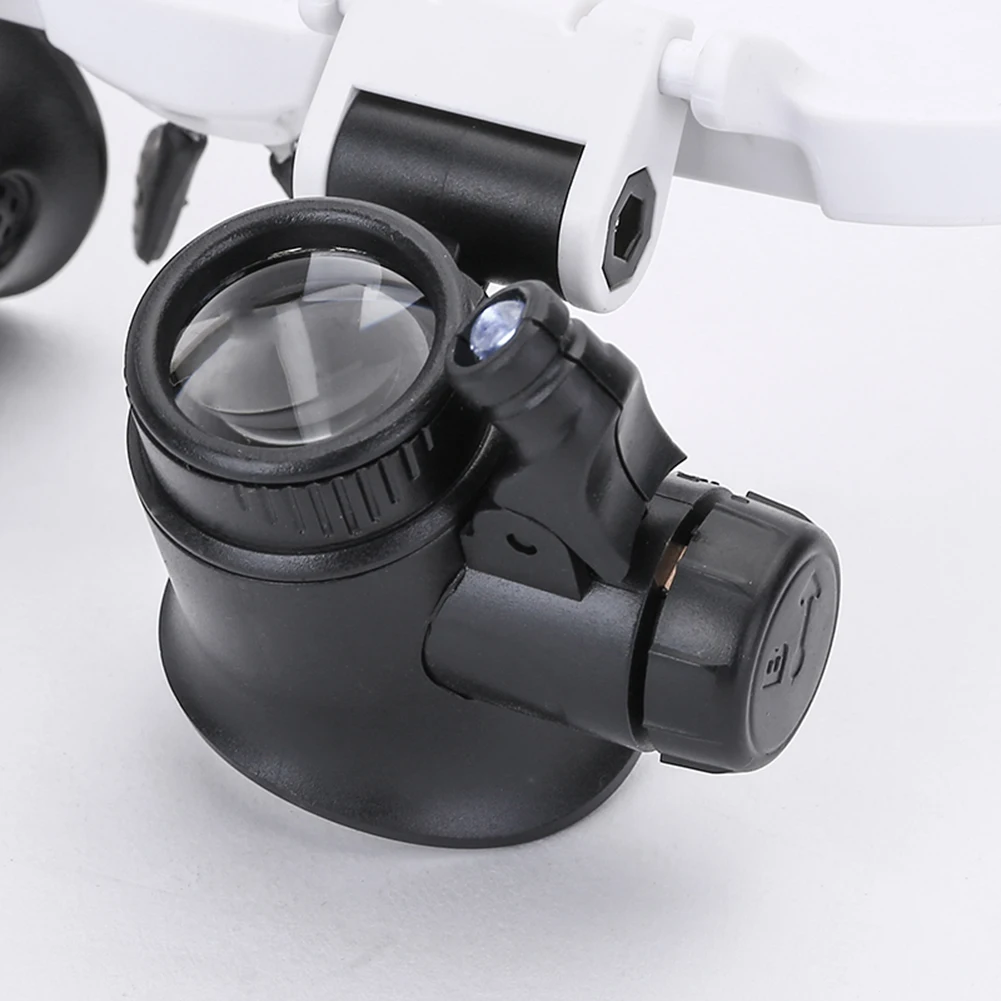 Color: Other - 1/2PC XLED Watch Jeweler Repair Magnifier With LED Light Telescopic Headband Magnifier Glasses Reading Loupes Eyewear 8x 15x 23x
