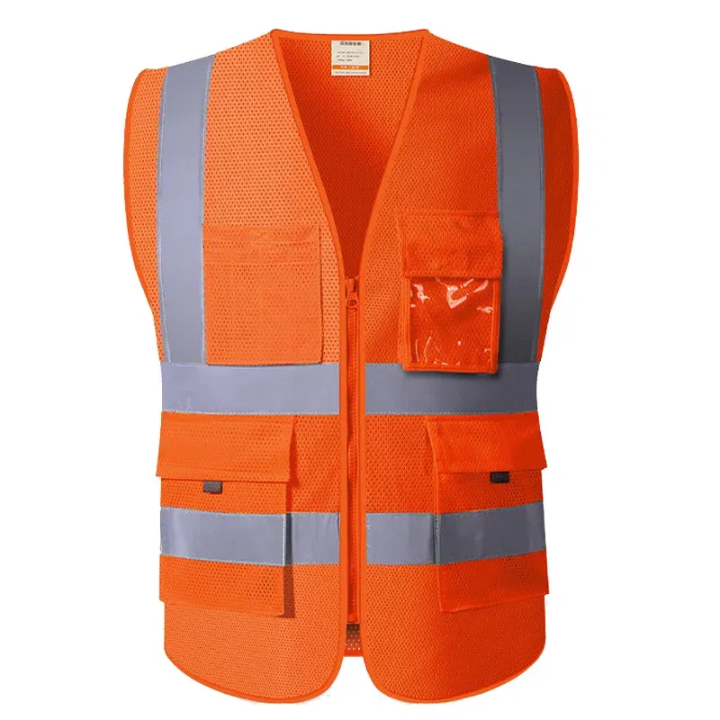 Color: Black, Size: M - SFVEST MENS WOMEN HI VIS VIZ EXECUTIVE VEST WAISTCOAT TWO INCHES WIDTH REFLECTIVE SAFETY LARGE POCKETS  FREE DELIVERY