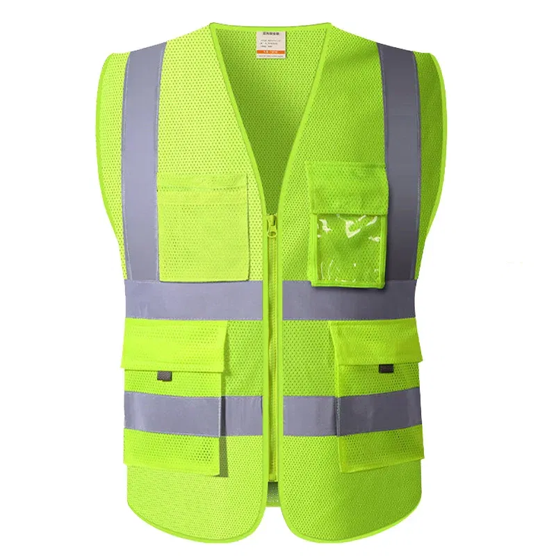 Color: Black, Size: M - SFVEST MENS WOMEN HI VIS VIZ EXECUTIVE VEST WAISTCOAT TWO INCHES WIDTH REFLECTIVE SAFETY LARGE POCKETS  FREE DELIVERY
