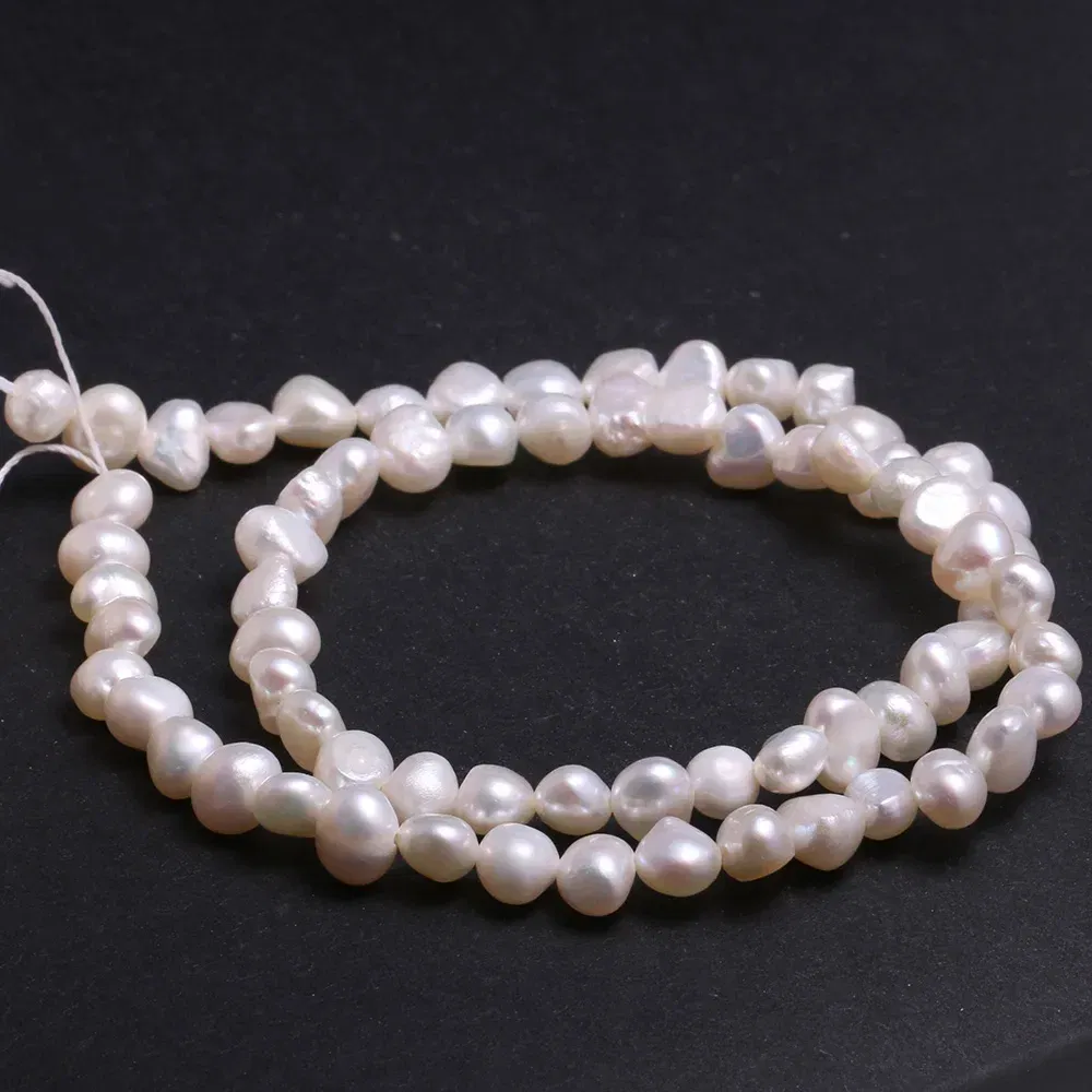 Color: Hot Pink, Item Diameter: 17mm - Natural Freshwater Pearl Baroque White pink Irregular Beads for Jewelry Making DIY Earrings Bracelet Necklace Accessories