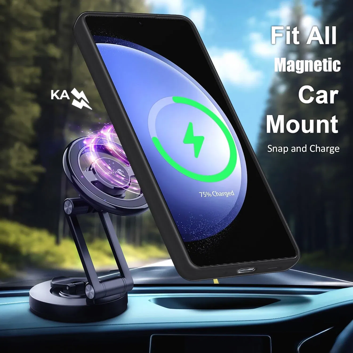 Color: Beige, Material: PP - UYUXIO Translucent Magnetic Mobile Phone Case with Kickstand for Samsung Galaxy S25 Ultra S24 S23 FE S22 Plus Slim Stand Cover